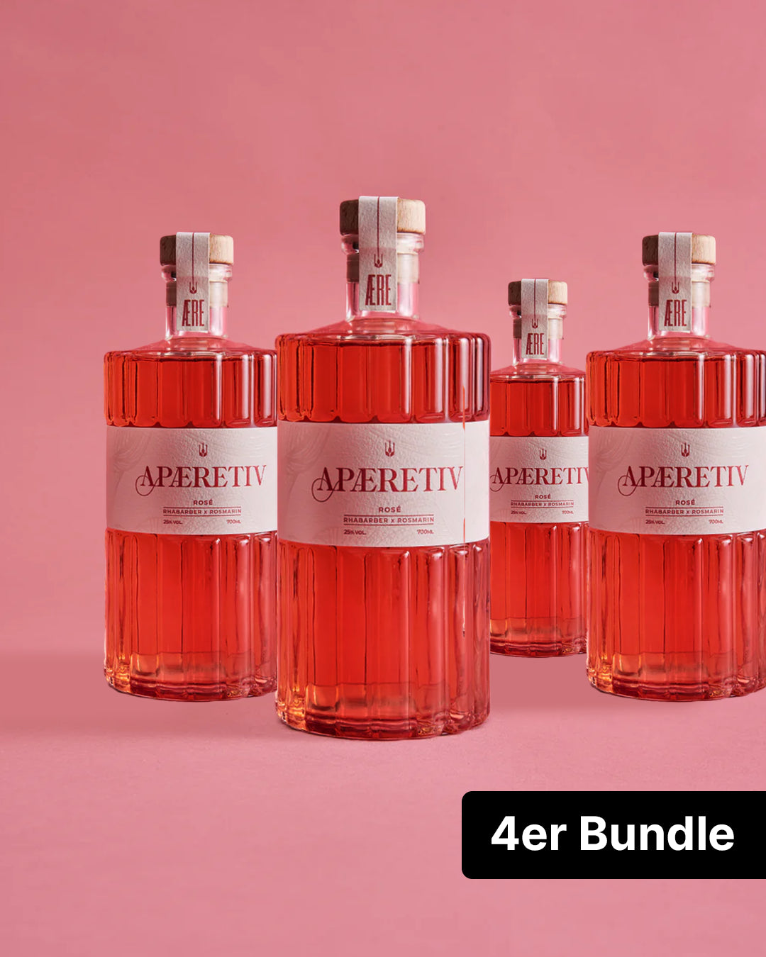 4er Bundle AERE Aperitif Rhabarber x Rosmarin
